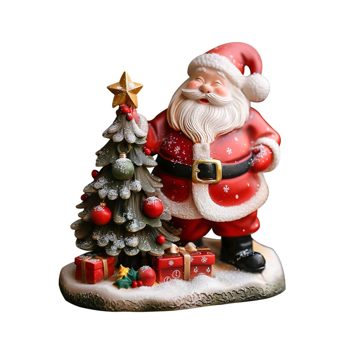 Christmas Resin Ornament Santa Claus Holiday Decoration