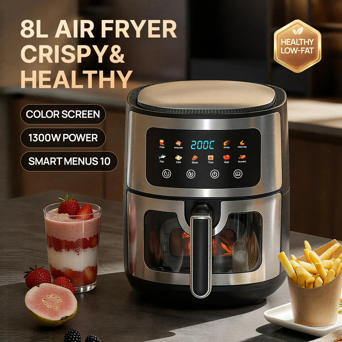 8L Air Fryer. / Freidora de Aire 8L