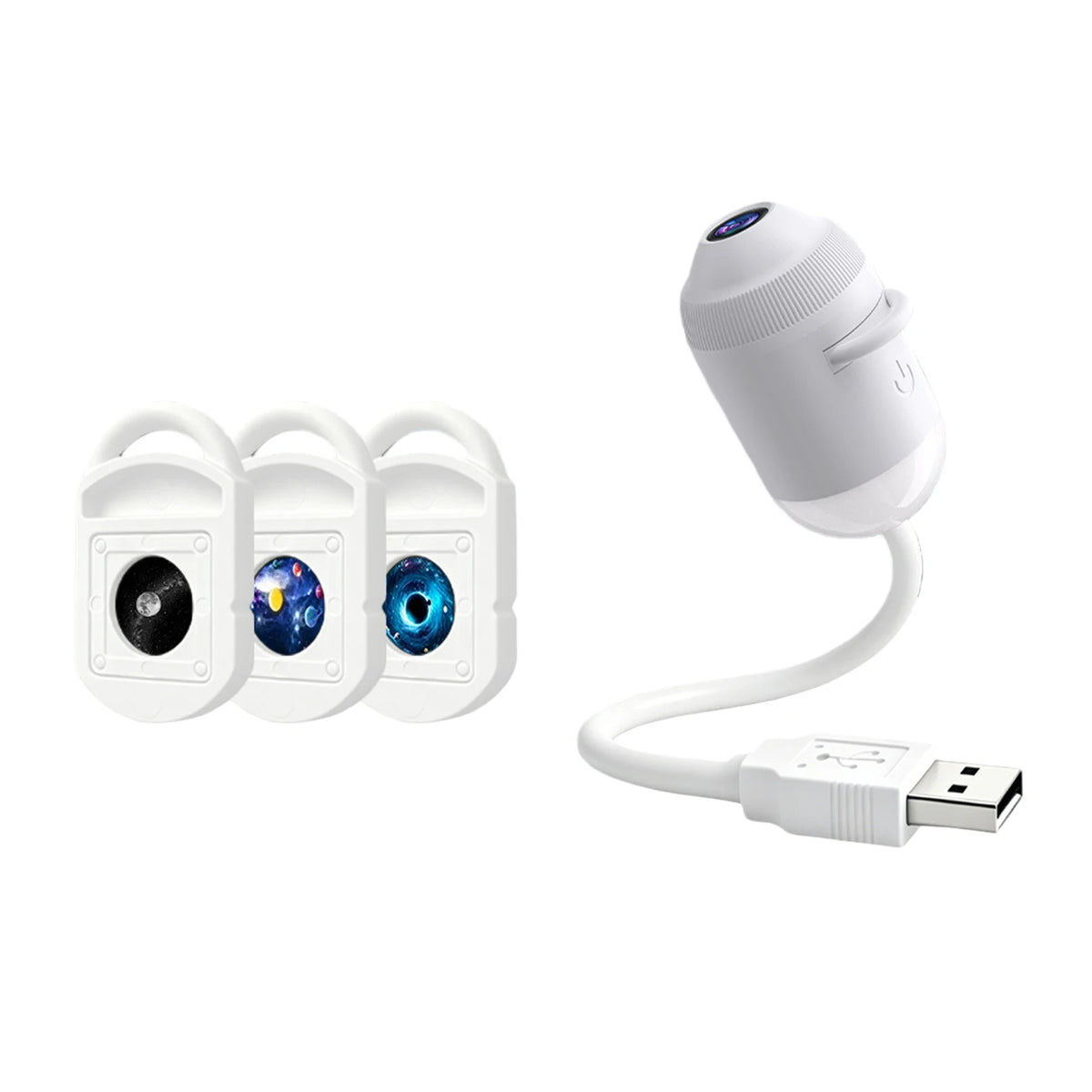 HD Smart Dynamic 5D Holographic Night Light Projector, 2-in-1 Galaxy Star and Ocean Projector with 3/6/12/24Films for Home Decor