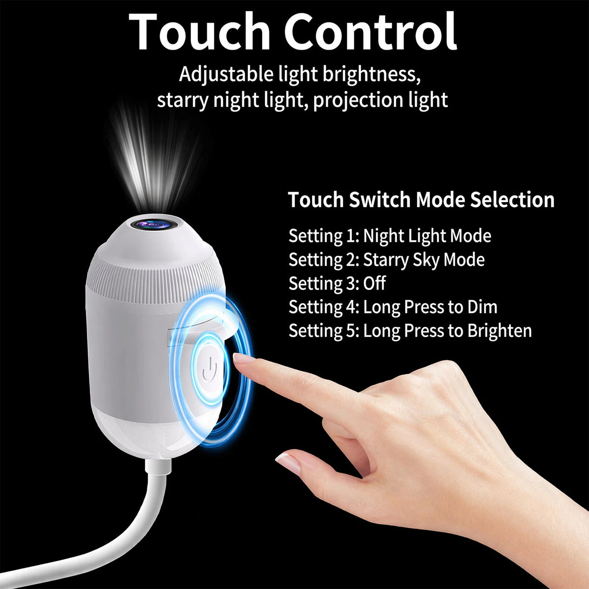 HD Smart Dynamic 5D Holographic Night Light Projector, 2-in-1 Galaxy Star and Ocean Projector with 3/6/12/24Films for Home Decor