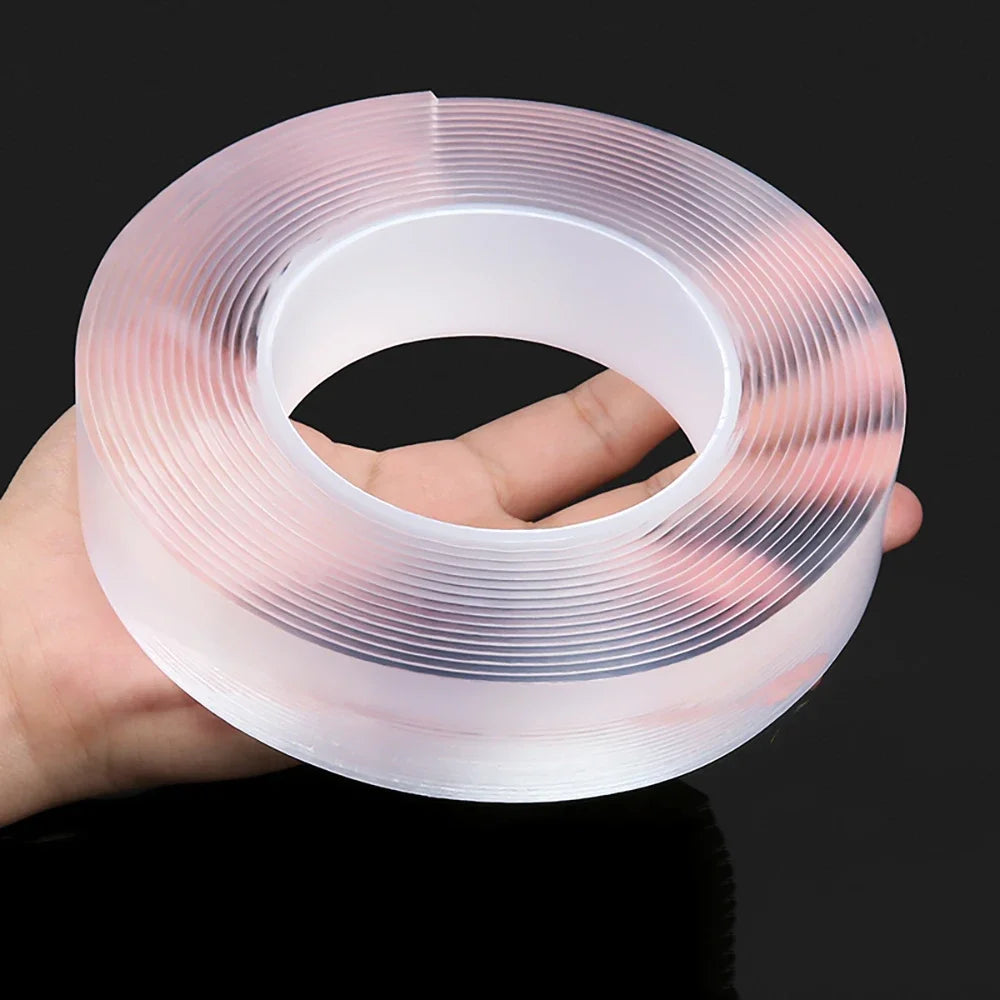Nano Double Sided Adhesive Tape Extra Strong Glue Two Face Masking 15MM / Cinta doble cara ultra fuerte  15MM