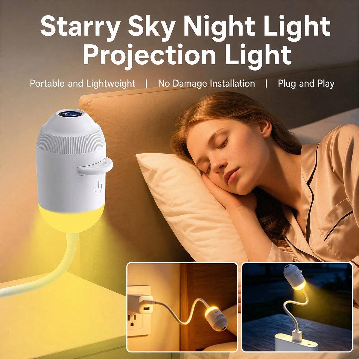 HD Smart Dynamic 5D Holographic Night Light Projector, 2-in-1 Galaxy Star and Ocean Projector with 3/6/12/24Films for Home Decor