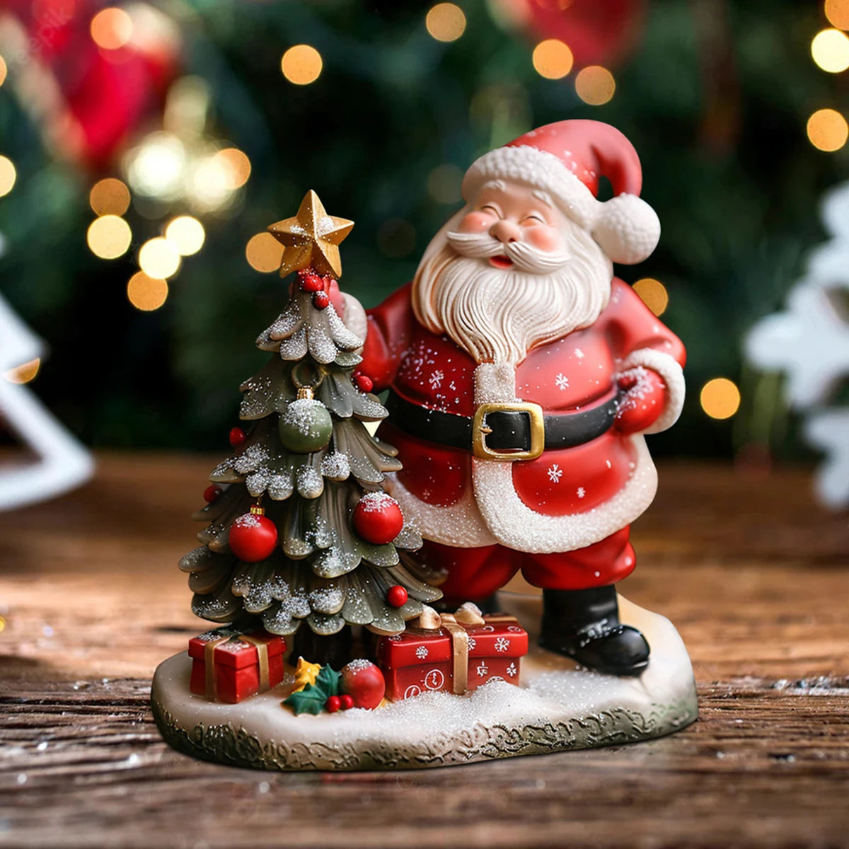 Christmas Resin Ornament Santa Claus Holiday Decoration