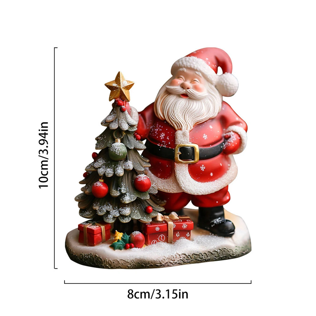 Christmas Resin Ornament Santa Claus Holiday Decoration