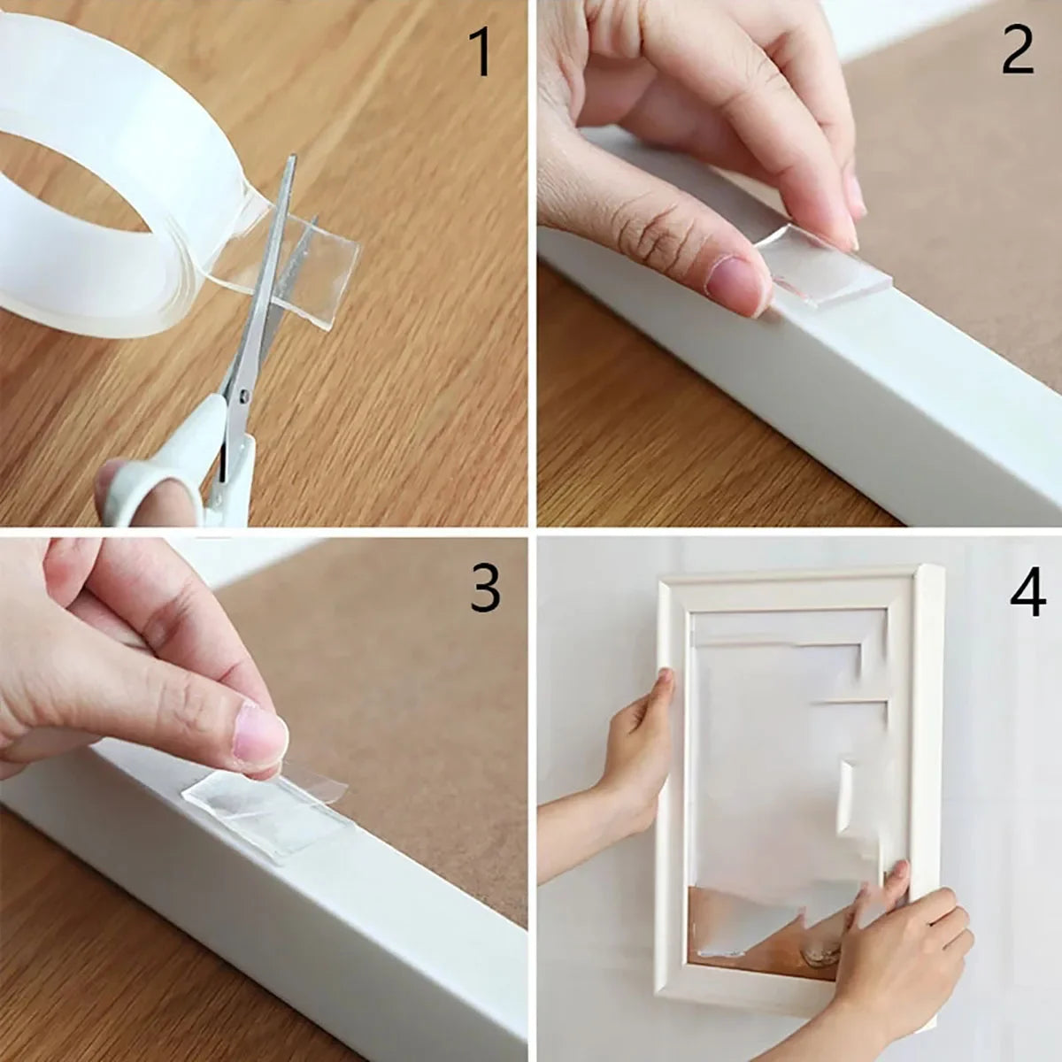 Nano Double Sided Adhesive Tape Extra Strong Glue Two Face Masking 15MM / Cinta doble cara ultra fuerte  15MM