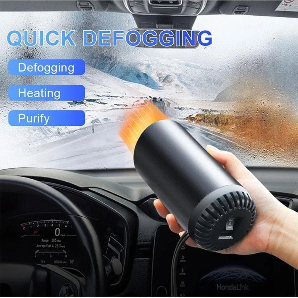 12V Car Heater Demister Defogger Practical Window Windshield Defogging Defrosting Heater Heating Cooling Fan Auto Accessories / calentador para parabrisas para autos